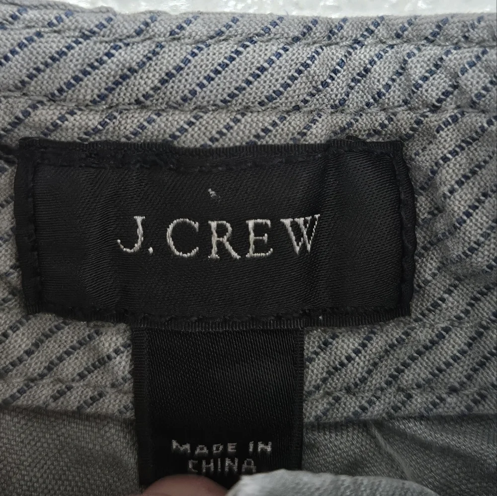 J Crew cargo jogger pants see description for sizing linen blend
